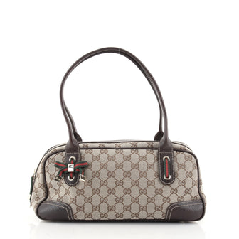 Gucci Princy Boston Bag GG Canvas Small