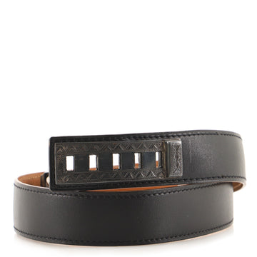 Louis Vuitton Touareg Tribe Collier de Chien Buckle Reversible Belt Leather Thin