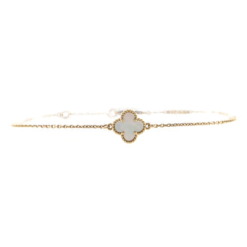 Van Cleef & Arpels Sweet Alhambra Bracelet 18K Yellow Gold and Mother of Pearl
