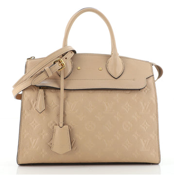 Louis Vuitton Pont Neuf Handbag Monogram Empreinte Leather MM