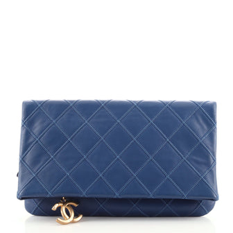 Chanel Thin City Clutch Quilted Calfskin Small