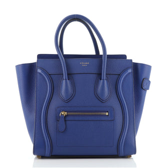 Celine Luggage Bag Grainy Leather Micro