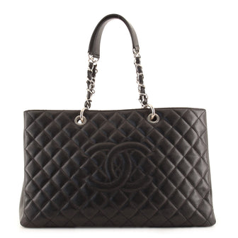 Chanel Grand Shopping Tote Quilted Caviar XL
