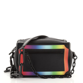 Louis Vuitton Soft Trunk Taiga Black/Rainbow in Taiga Leather with Matte  Black - GB