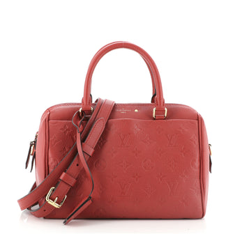 Louis Vuitton Speedy Bandouliere NM Handbag Monogram Empreinte Leather 25