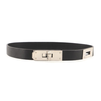 Hermes Kelly Choker Necklace Leather and Metal