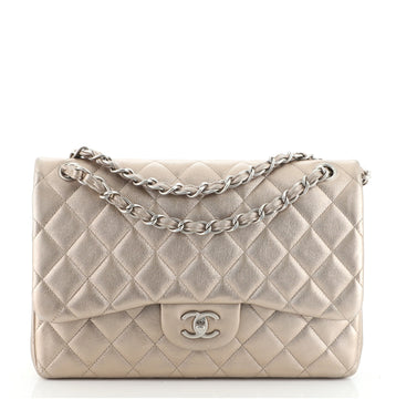 Chanel Classic Double Flap Bag Quilted Lambskin Jumbo
