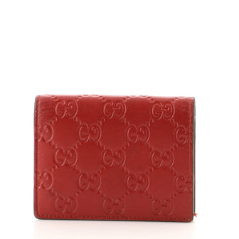 Gucci Flap Card Case Guccissima Leather