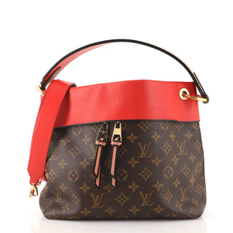 Louis Vuitton Tuileries Besace Bag Monogram Canvas with Leather Brown