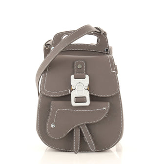 Christian Dior Saddle Backpack Leather Mini