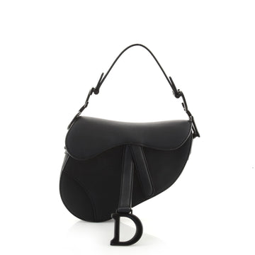 Christian Dior Ultra Matte Saddle Handbag Leather Mini