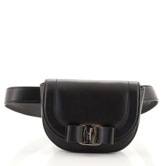 Salvatore Ferragamo Vara Bow Flap Belt Bag Leather