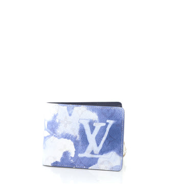 Louis Vuitton Multiple Wallet Limited Edition Monogram Watercolor Canvas