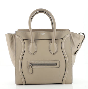 Celine Luggage Bag Grainy Leather Mini