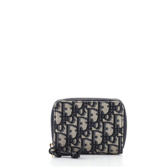 Christian Dior Zip Coin Purse Oblique Canvas Small