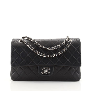 Chanel Vintage Classic Double Flap Bag Quilted Lambskin Medium
