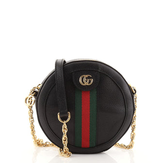 Gucci Ophidia Round Shoulder Bag Leather Mini