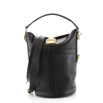 Louis Vuitton Duffle Handbag Leather