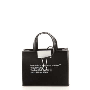 Off White Binder Clip Tote Printed Leather Baby