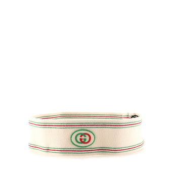 Gucci Web Tennis Headband and Wristband Set Cotton