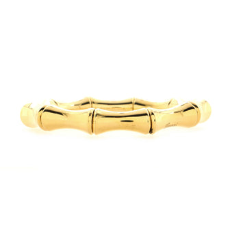 Gucci Bamboo Spring Bangle Bracelet 18K Yellow Gold Large