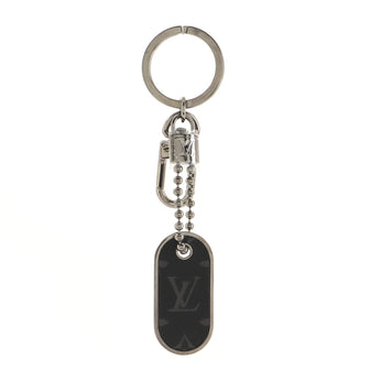 Louis Vuitton ID Tab Charm and Key Holder Monogram Eclipse Canvas