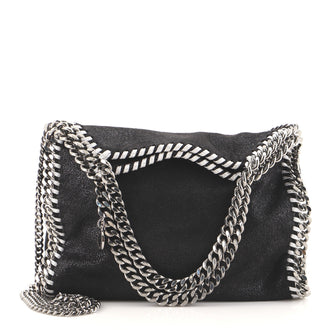 Stella McCartney Falabella Fold Over Crossbody Bag Shaggy Deer Mini