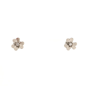 Van Cleef & Arpels 18K White Gold Frivolle Diamond Earrings