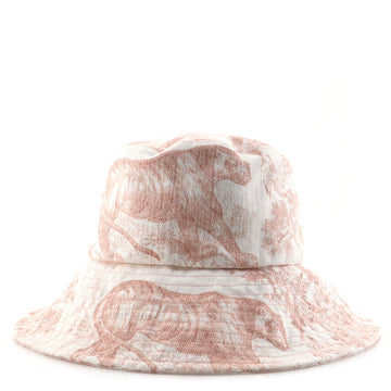 Christian Dior Toile de Jouy Bucket Hat Printed Cotton