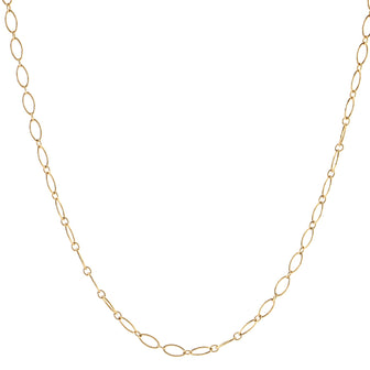 Tiffany & Co. Oval Link Chain Necklace 18K Yellow Gold 20