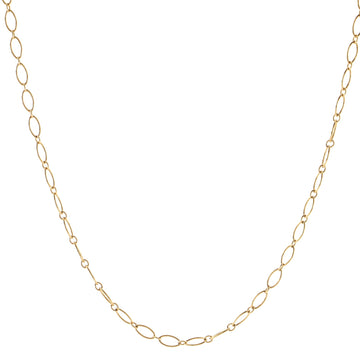 Tiffany & Co. Oval Link Chain Necklace 18K Yellow Gold 20