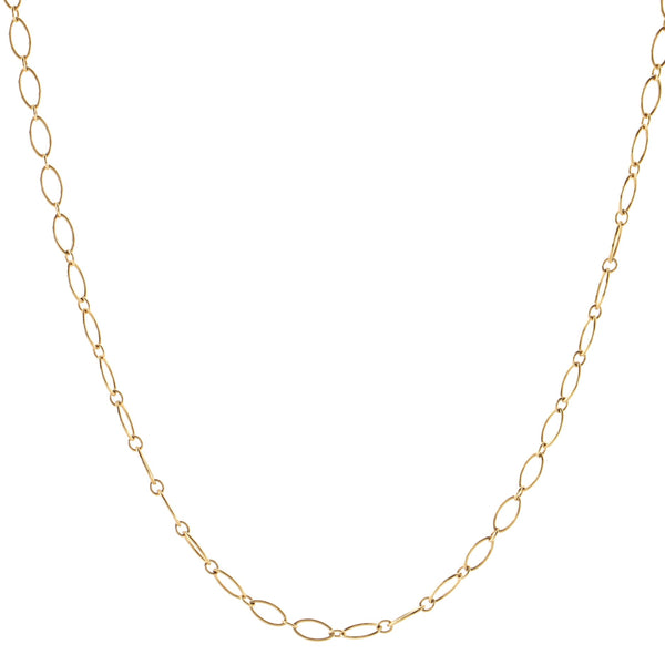 Tiffany & Co 18K Gold Square Box Oval Link Chain Necklace 38.4 Grams 20  Inches