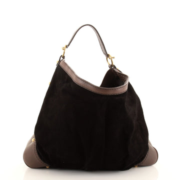 Gucci Jockey Hobo Suede Large