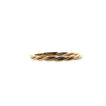 Cartier Cable Twist Ring 18K Tricolor Gold