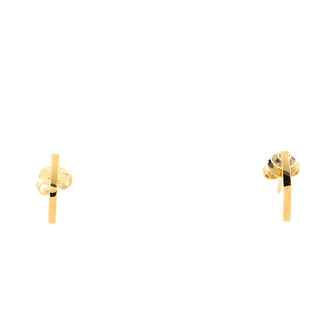 Tiffany & Co. Torque Hoop Earrings 18K Yellow Gold Mini
