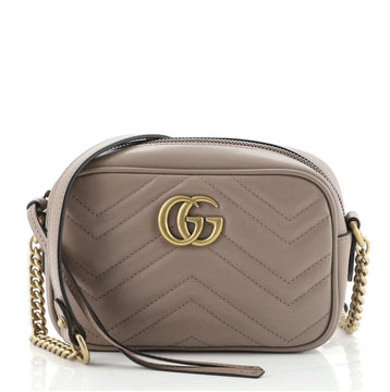 Gucci GG Marmont Shoulder Bag Matelasse Leather Mini