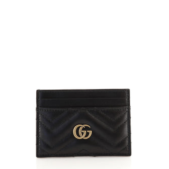 Gucci GG Marmont Card Holder Matelasse Leather