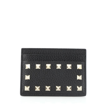 Valentino Rockstud Card Holder Leather