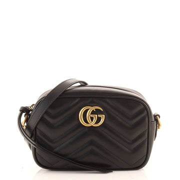 Gucci GG Marmont Shoulder Bag Matelasse Leather Mini