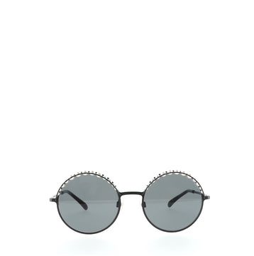 Chanel Round Sunglasses Faux Pearls and Metal
