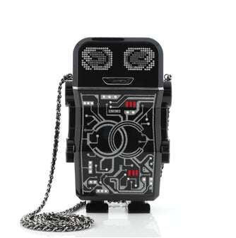 Chanel Robot Minaudiere Crystal Embellished Plexiglass