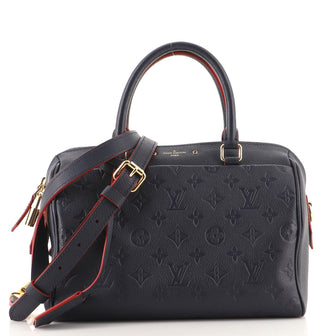 Louis Vuitton Speedy Bandouliere NM Handbag Monogram Empreinte Leather 25