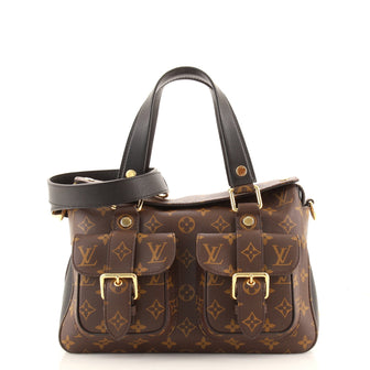 Louis Vuitton Manhattan NM Handbag Monogram Canvas with Leather
