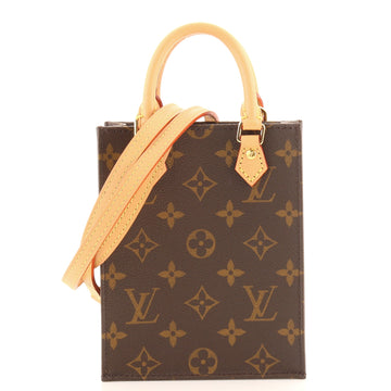 Louis Vuitton Petit Sac Plat Bag Monogram Canvas