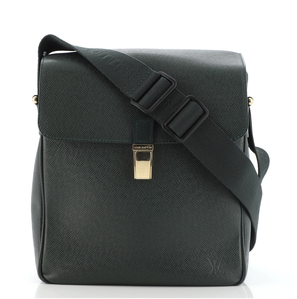 Louis Vuitton Louis Vuitton Yaranga Green Taiga Leather Messenger Bag