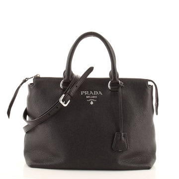 Prada Convertible Zip Tote Vitello Phenix Medium
