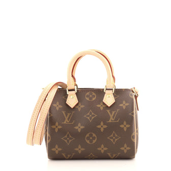 Louis Vuitton Speedy Bandouliere Bag Monogram Canvas Nano