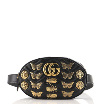 Gucci GG Marmont Belt Bag Embellished Matelasse Leather