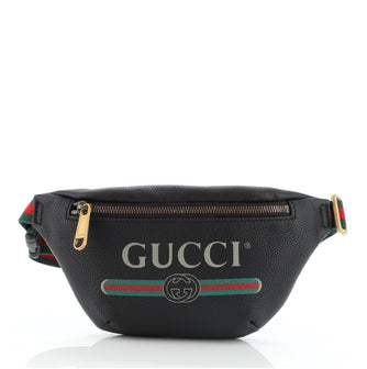 Gucci Logo Belt Bag Printed Leather Small