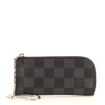 Louis Vuitton Zipped 4 Key Holder Damier Graphite